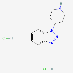 molecular formula C11H16Cl2N4 B13609631 1-(piperidin-4-yl)-1H-1,2,3-benzotriazoledihydrochloride CAS No. 2792185-35-2