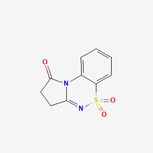 8lambda6-Thia-2,7-diazatricyclo[7.4.0.0,2,6]trideca-1(13),6,9,11-tetraene-3,8,8-trione