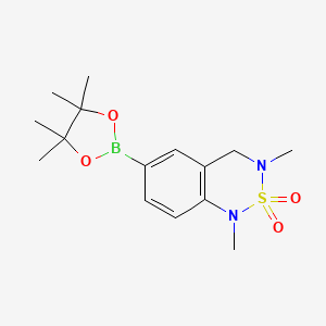 1,3-Dimethyl-6-(4,4,5,5-tetramethyl-1,3,2-dioxaborolan-2-yl)-3,4-dihydro-1H-benzo[c][1,2,6]thiadiazine 2,2-dioxide