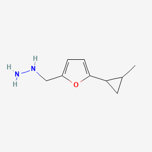 {[5-(2-Methylcyclopropyl)furan-2-YL]methyl}hydrazine