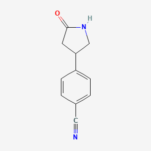 4-(5-Oxopyrrolidin-3-yl)benzonitrile