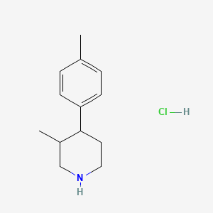 molecular formula C13H20ClN B13609872 3-Methyl-4-(4-methylphenyl)piperidinehydrochloride 