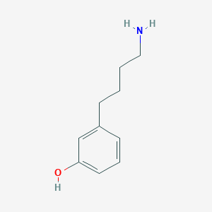 molecular formula C10H15NO B13609895 m-Hydroxyphenylbutylamine 