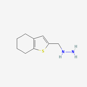 ((4,5,6,7-Tetrahydrobenzo[b]thiophen-2-yl)methyl)hydrazine