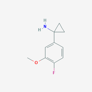 1-(4-Fluoro-3-methoxyphenyl)cyclopropan-1-amine