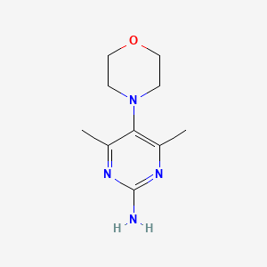 molecular formula C10H16N4O B1360995 4,6-二甲基-5-吗啉-4-基嘧啶-2-胺 CAS No. 1119451-57-8