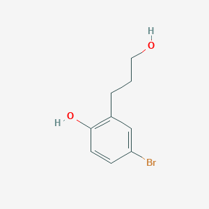 4-Bromo-2-(3-hydroxypropyl)phenol