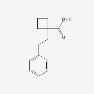 1-(2-Phenylethyl)cyclobutanecarboxylic acid