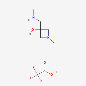 1-Methyl-3-[(methylamino)methyl]azetidin-3-ol,trifluoroaceticacid