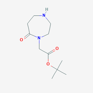 Tert-butyl 2-(7-oxo-1,4-diazepan-1-yl)acetate