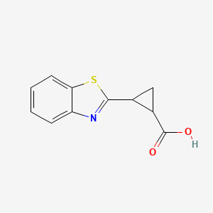 molecular formula C11H9NO2S B1361001 2-(1,3-苯并噻唑-2-基)环丙烷-羧酸 CAS No. 1142214-33-2