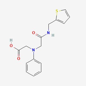 molecular formula C15H16N2O3S B1361007 [{2-氧代-2-[(2-噻吩基甲基)氨基]乙基}(苯基)-氨基]乙酸 CAS No. 1142205-26-2