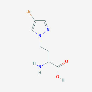 2-Amino-4-(4-bromo-1h-pyrazol-1-yl)butanoic acid