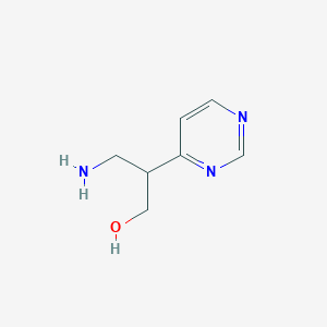 3-Amino-2-(pyrimidin-4-yl)propan-1-ol