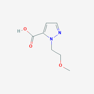 molecular formula C7H10N2O3 B1361028 1-(2-甲氧基乙基)-1H-吡唑-5-羧酸 CAS No. 936249-31-9