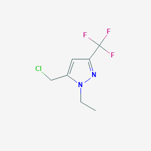 molecular formula C7H8ClF3N2 B1361030 5-(chloromethyl)-1-ethyl-3-(trifluoromethyl)-1H-pyrazole 