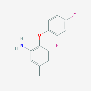 molecular formula C13H11F2NO B1361039 2-(2,4-Difluorophenoxy)-5-methylaniline CAS No. 183110-82-9