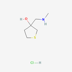 3-[(Methylamino)methyl]thiolan-3-olhydrochloride