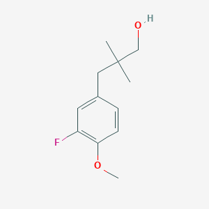 3-(3-Fluoro-4-methoxyphenyl)-2,2-dimethylpropan-1-ol