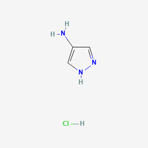 molecular formula C3H6ClN3 B1361054 1H-吡唑-4-胺盐酸盐 CAS No. 4331-28-6