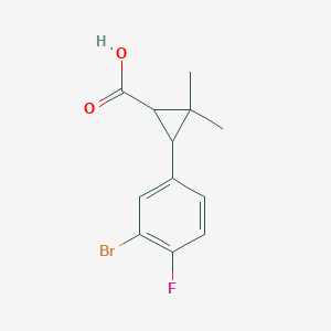 3-(3-Bromo-4-fluoro-phenyl)-2,2-dimethyl-cyclopropanecarboxylic acid