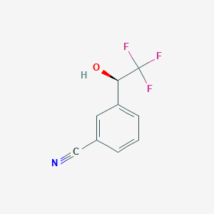 3-[(1R)-2,2,2-trifluoro-1-hydroxyethyl]benzonitrile