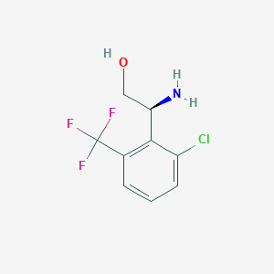 (S)-2-Amino-2-(2-chloro-6-(trifluoromethyl)phenyl)ethan-1-ol