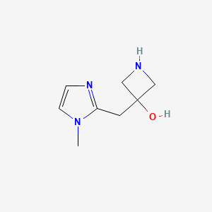 3-((1-Methyl-1h-imidazol-2-yl)methyl)azetidin-3-ol