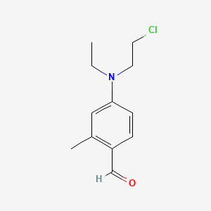 B1361086 4-((2-Chloroethyl)(ethyl)amino)-2-methylbenzaldehyde CAS No. 92-10-4