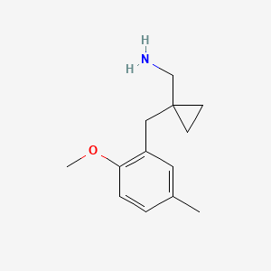 (1-(2-Methoxy-5-methylbenzyl)cyclopropyl)methanamine