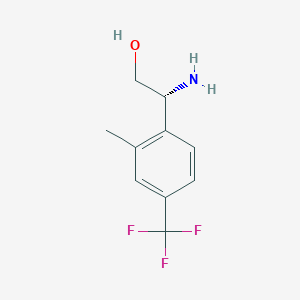 (R)-2-Amino-2-(2-methyl-4-(trifluoromethyl)phenyl)ethan-1-ol