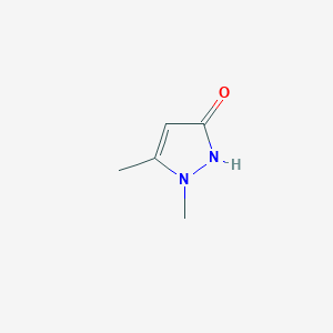 molecular formula C5H8N2O B1361090 2,3-二甲基-3-吡唑啉-5-酮 CAS No. 3201-28-3