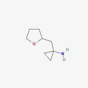 1-[(Oxolan-2-yl)methyl]cyclopropan-1-amine