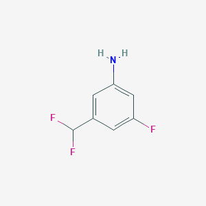 Methyl 2-amino-4-(difluoromethyl)-5-iodobenzoate