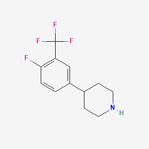 4-[4-Fluoro-3-(trifluoromethyl)phenyl]piperidine