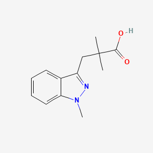 2,2-Dimethyl-3-(1-methyl-1h-indazol-3-yl)propanoic acid