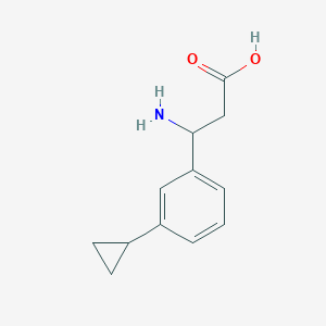 3-Amino-3-(3-cyclopropylphenyl)propanoic acid