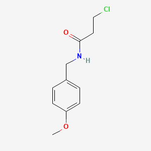 B1361099 3-Chloro-N-(4-methoxybenzyl)propanamide CAS No. 2364-76-3