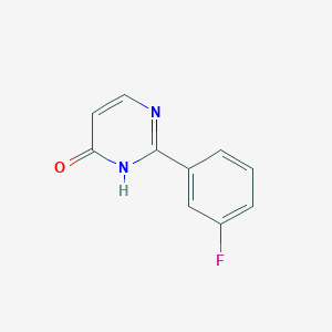 molecular formula C10H7FN2O B1361102 2-(3-氟苯基)嘧啶-4-醇 CAS No. 76128-78-4