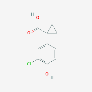 1-(3-Chloro-4-hydroxyphenyl)cyclopropanecarboxylic acid