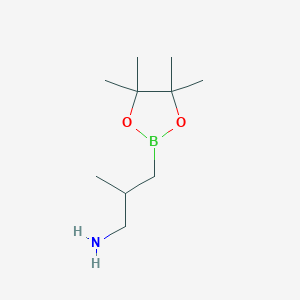 2-Methyl-3-(4,4,5,5-tetramethyl-1,3,2-dioxaborolan-2-yl)propan-1-amine