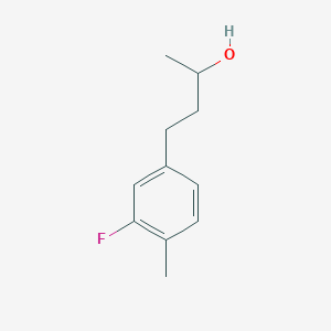 molecular formula C11H15FO B13611060 4-(3-Fluoro-4-methylphenyl)butan-2-ol 