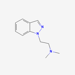 molecular formula C11H15N3 B13611070 [2-(1H-indazol-1-yl)ethyl]dimethylamine 