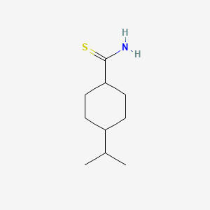 molecular formula C10H19NS B13611093 4-Isopropylcyclohexane-1-carbothioamide 