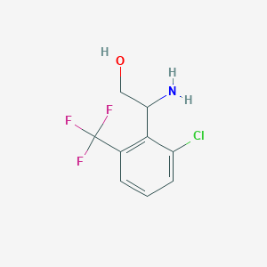 2-Amino-2-(2-chloro-6-(trifluoromethyl)phenyl)ethan-1-ol