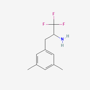 3-(3,5-Dimethylphenyl)-1,1,1-trifluoropropan-2-amine