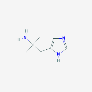 molecular formula C7H13N3 B13611123 1-(1H-Imidazol-5-YL)-2-methylpropan-2-amine 