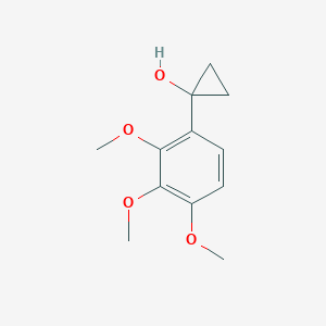 molecular formula C12H16O4 B13611125 1-(2,3,4-Trimethoxyphenyl)cyclopropan-1-ol 