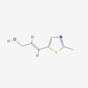 molecular formula C7H9NOS B13611138 3-(2-Methylthiazol-5-yl)prop-2-en-1-ol 