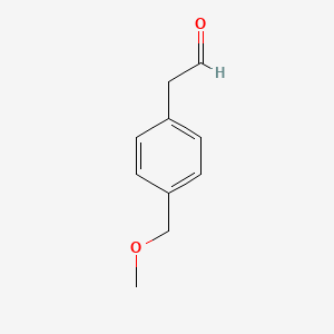 molecular formula C10H12O2 B13611167 2-(4-(Methoxymethyl)phenyl)acetaldehyde 